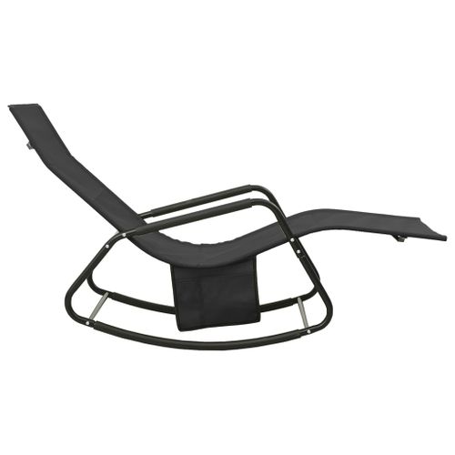 Transat Chaise Longue Bain De Soleil Lit De Jardin Terrasse Meuble D'extérieur Acier