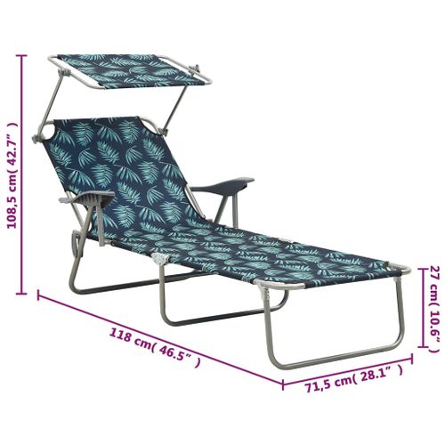 Transat Chaise Longue Bain De Soleil Lit De Jardin Terrasse Meuble D'extérieur