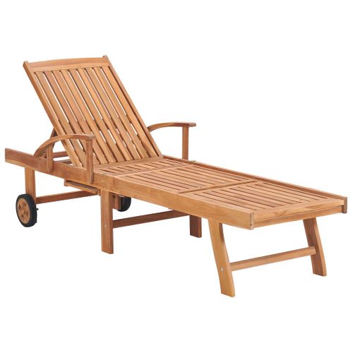 Transat Chaise Longue Bain De Soleil Lit De Jardin Terrasse Meuble D'extérieur Avec Coussin