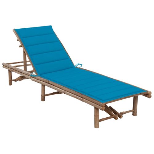 Transat Chaise Longue Bain De Soleil Lit De Jardin Terrasse Meuble D'extérieur Avec C