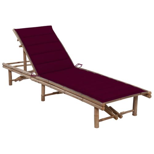 Transat Chaise Longue Bain De Soleil Lit De Jardin Terrasse Meuble D'extérieur Avec C