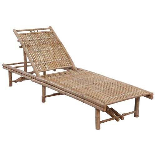Transat Chaise Longue Bain De Soleil Lit De Jardin Terrasse 200 Cm Meuble D'extérieur
