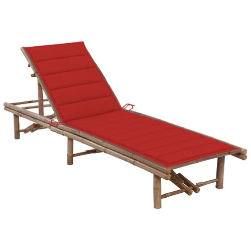 Transat Chaise Longue Bain De Soleil Lit De Jardin Terrasse Meuble D'extérieur Avec C
