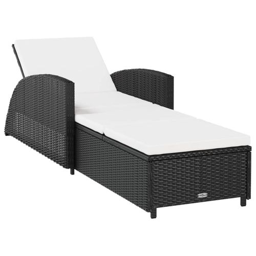 Transat Chaise Longue Bain De Soleil Lit De Jardin Terrasse Meuble D'extérieur Avec C
