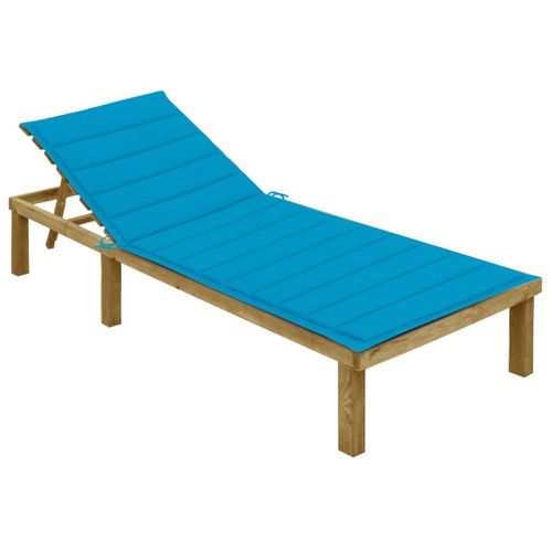 Transat Chaise Longue Bain De Soleil Lit De Jardin Terrasse Meuble D'extérieur 200 Cm