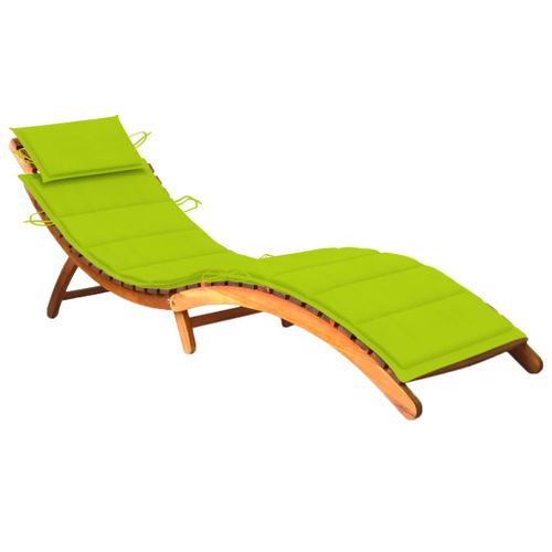 Transat Chaise Longue Bain De Soleil Lit De Jardin Terrasse Meuble D'extérieur Avec Coussin