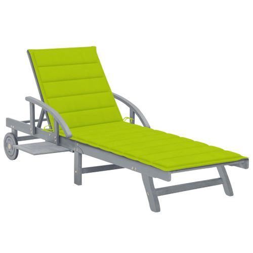 Transat Chaise Longue Bain De Soleil Lit De Jardin Terrasse Meuble D'extérieur 200 Cm