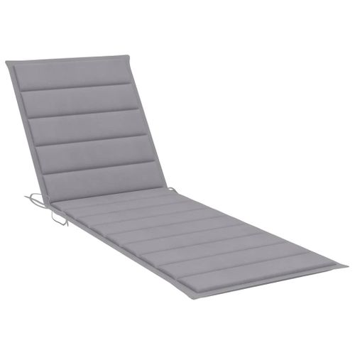 Transat Chaise Longue Bain De Soleil Lit De Jardin Terrasse Meuble D'extérieur Avec Coussin