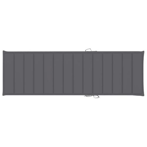 Transat Chaise Longue Bain De Soleil Lit De Jardin Terrasse Meuble D'extérieur Avec Coussin