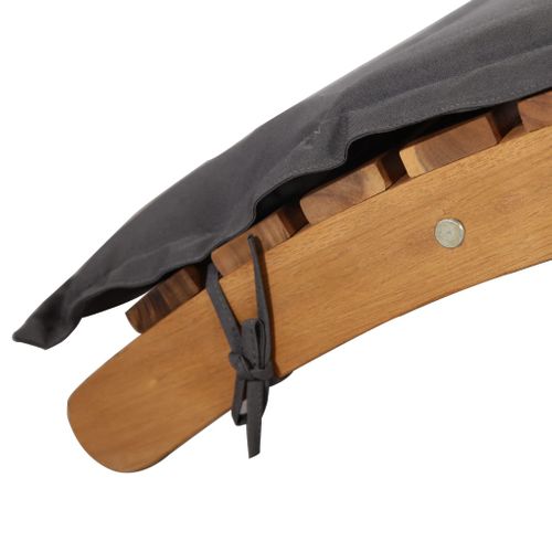 Transat Chaise Longue Bain De Soleil Lit De Jardin Terrasse Meuble D'extérieur Avec Coussin