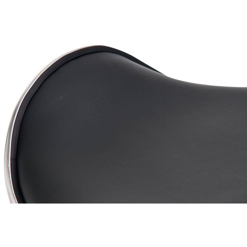 Lot De 2 Tabourets De Bar En Synthétique Noir Pieds Métal Chromé Pivotant Et Hauteur Réglable 10_0