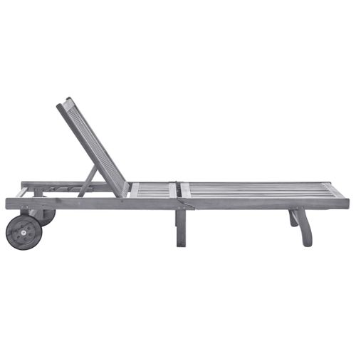 Transat Chaise Longue Bain De Soleil Lit De Jardin Terrasse Meuble D'extérieur 200 Cm