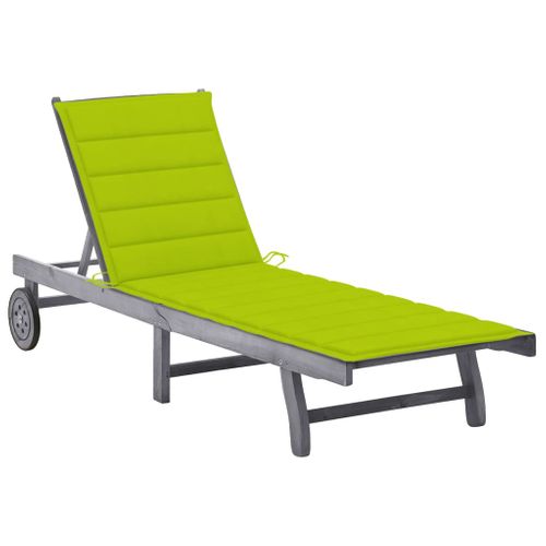 Transat Chaise Longue Bain De Soleil Lit De Jardin Terrasse Meuble D'extérieur 200 Cm