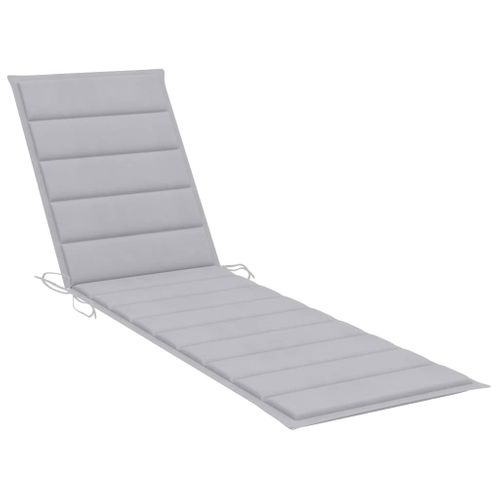 Transat Chaise Longue Bain De Soleil Lit De Jardin Terrasse Meuble D'extérieur Avec Coussin