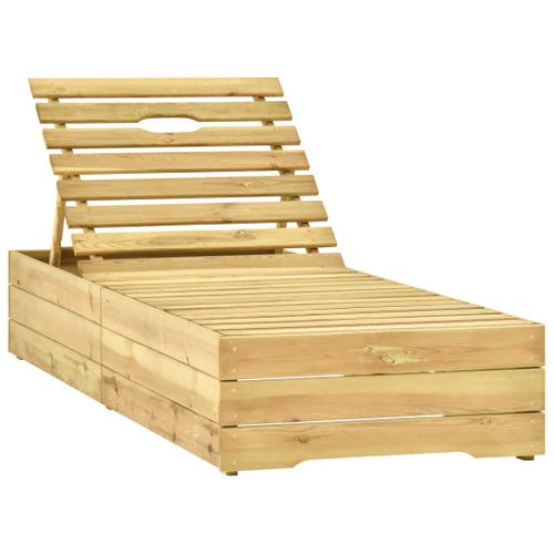 Transat Chaise Longue Bain De Soleil Lit De Jardin Terrasse Meuble D'extérieur Avec C