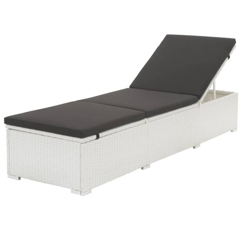 Transat Chaise Longue Bain De Soleil Lit De Jardin Terrasse Meuble D'extérieur Avec C