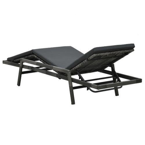 Transat Chaise Longue Bain De Soleil Lit De Jardin Terrasse Meuble D'extérieur Avec C