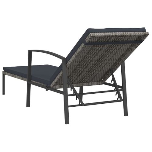 Transat Chaise Longue Bain De Soleil Lit De Jardin Terrasse Meuble D'extérieur Avec C