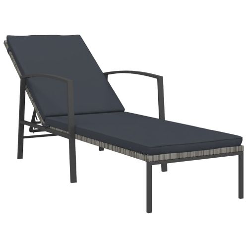 Transat Chaise Longue Bain De Soleil Lit De Jardin Terrasse Meuble D'extérieur Avec C