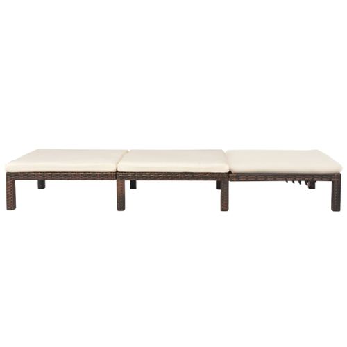 Transat Chaise Longue Bain De Soleil Lit De Jardin Terrasse Meuble D'extérieur Avec C