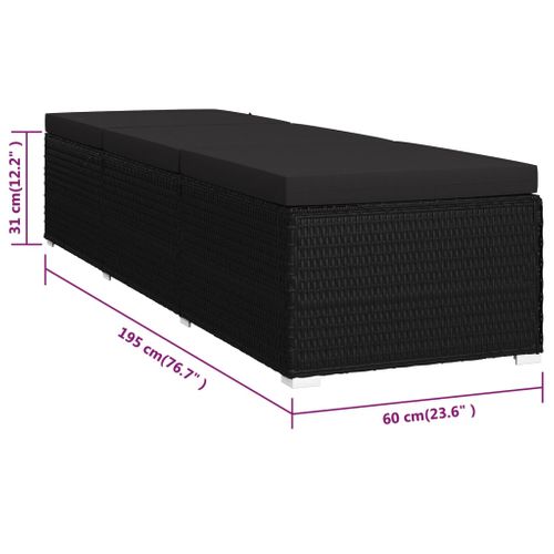 Transat Chaise Longue Bain De Soleil Lit De Jardin Terrasse Meuble D'extérieur Avec C