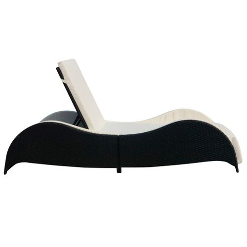 Transat Chaise Longue Bain De Soleil Lit De Jardin Terrasse Meuble D'extérieur Avec C