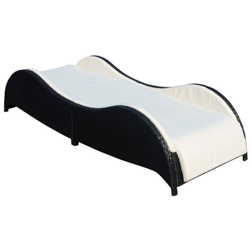 Transat Chaise Longue Bain De Soleil Lit De Jardin Terrasse Meuble D'extérieur Avec C