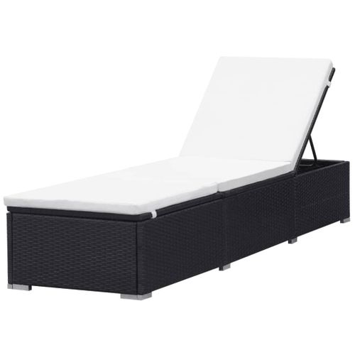 Transat Chaise Longue Bain De Soleil Lit De Jardin Terrasse Meuble D'extérieur Avec C