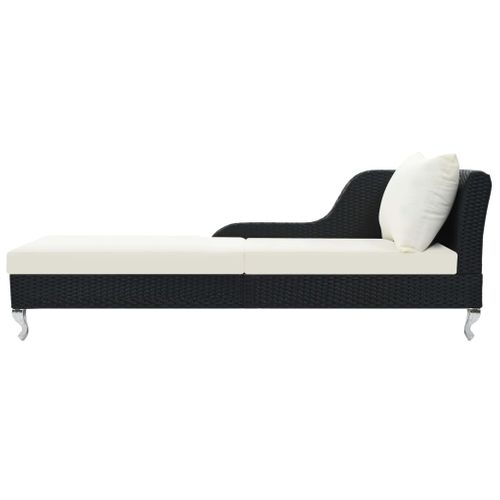 Transat Chaise Longue Bain De Soleil Lit De Jardin Terrasse Meuble D'extérieur Avec C