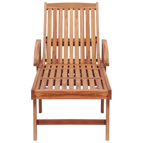 Transat Chaise Longue Bain De Soleil Lit De Jardin Terrasse Meuble D'extérieur Avec Coussin Vert