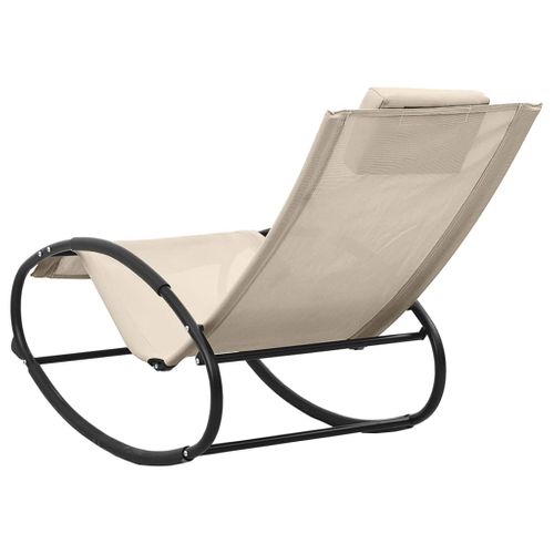 Transat Chaise Longue Bain De Soleil Lit De Jardin Terrasse Meuble D'extérieur 105,5 Cm