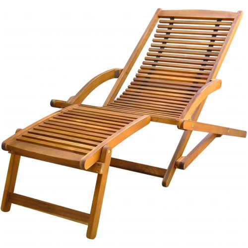 Transat Chaise Longue Bain De Soleil Lit De Jardin Terrasse Meuble D'extérieur
