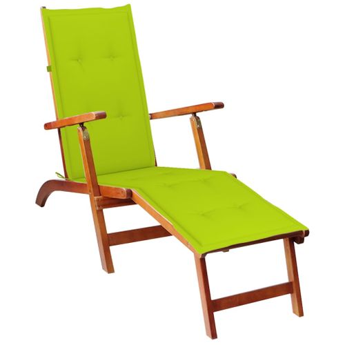 Transat Chaise Longue Bain De Soleil Lit De Jardin Terrasse Meuble D'extérieur Avec Repose-pied
