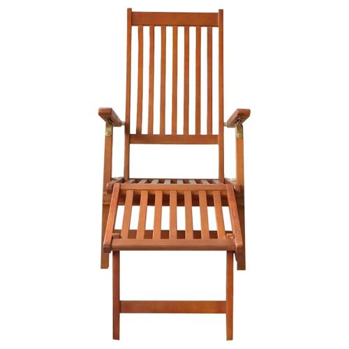 Transat Chaise Longue Bain De Soleil Lit De Jardin Terrasse Meuble D'extérieur Avec Repose-pied