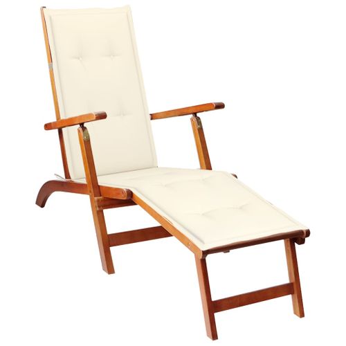 Transat Chaise Longue Bain De Soleil Lit De Jardin Terrasse Meuble D'extérieur Avec Repose-pied
