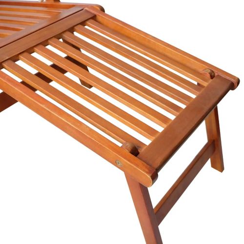 Transat Chaise Longue Bain De Soleil Lit De Jardin Terrasse Meuble D'extérieur Avec Repose-pied