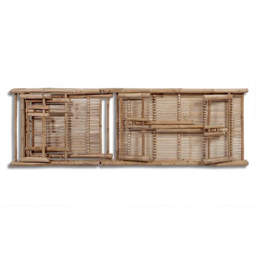 Transat Chaise Longue Bain De Soleil Lit De Jardin Terrasse Meuble D'extérieur Bambou