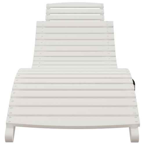 Transat Chaise Longue Bain De Soleil Lit De Jardin Terrasse Meuble D'extérieur 184 X 55 X 64 Cm