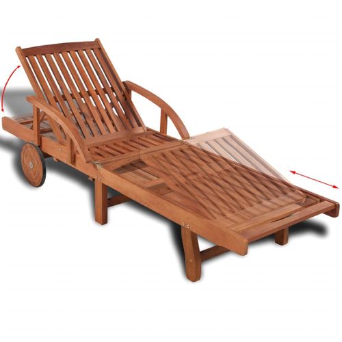 Transat Chaise Longue Bain De Soleil Lit De Jardin Terrasse Meuble D'extérieur 200 X