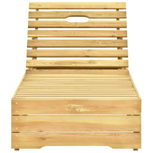 Transat Chaise Longue Bain De Soleil Lit De Jardin Terrasse Meuble D'extérieur Bois D