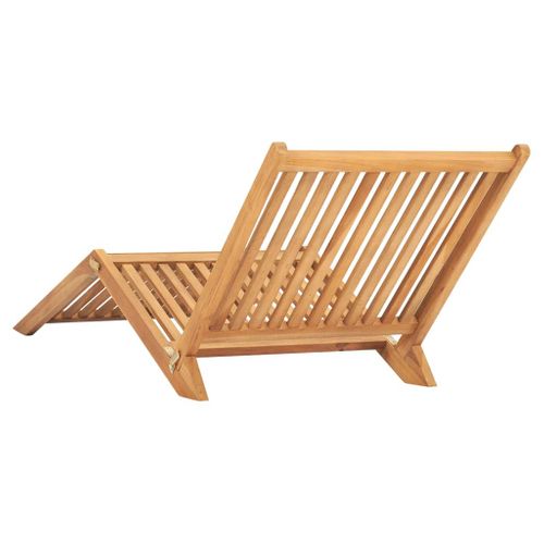 Transat Chaise Longue Bain De Soleil Lit De Jardin Terrasse Meuble D'extérieur Bois D