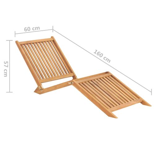 Transat Chaise Longue Bain De Soleil Lit De Jardin Terrasse Meuble D'extérieur Bois D