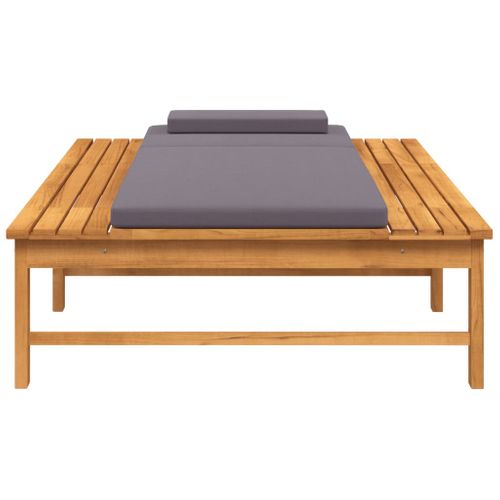 Transat Chaise Longue Bain De Soleil Lit De Jardin Terrasse Meuble D'extérieur Et Cou