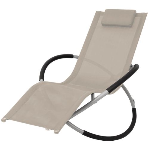 Transat Chaise Longue Bain De Soleil Lit De Jardin Terrasse Meuble D'extérieur Géométrique