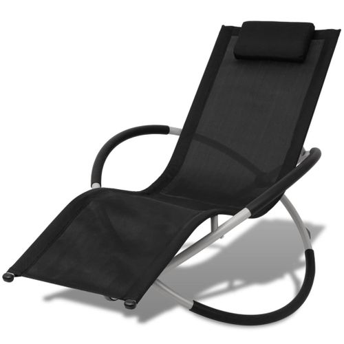 Transat Chaise Longue Bain De Soleil Lit De Jardin Terrasse Meuble D'extérieur Géométrique