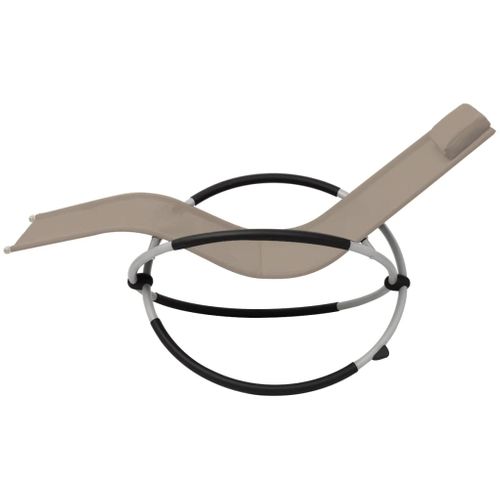 Transat Chaise Longue Bain De Soleil Lit De Jardin Terrasse Meuble D'extérieur Géométrique