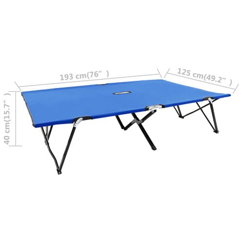 Transat Chaise Longue Bain De Soleil Lit De Jardin Terrasse Meuble D'extérieur Pliable 2 Places