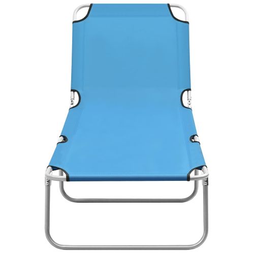 Transat Chaise Longue Bain De Soleil Lit De Jardin Terrasse Meuble D'extérieur Pliable