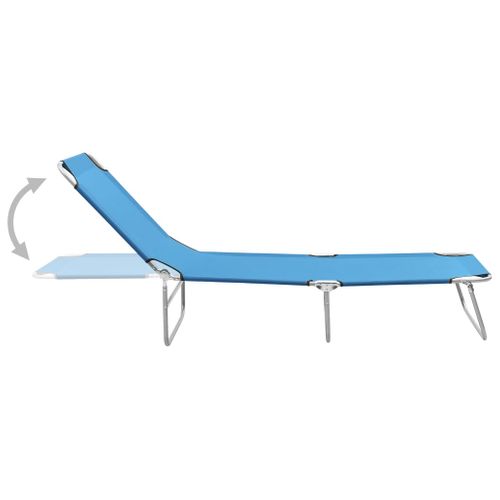 Transat Chaise Longue Bain De Soleil Lit De Jardin Terrasse Meuble D'extérieur Pliable