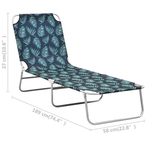 Transat Chaise Longue Bain De Soleil Lit De Jardin Terrasse Meuble D'extérieur Pliable Acier